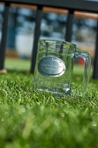 Biology Soccer Tournament Cup on Grass